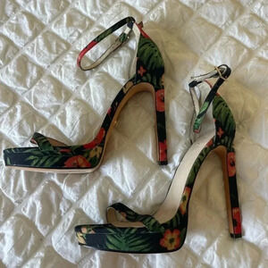 Raye floral Addison pump heels
